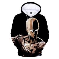 Anime One Punch man Saitama Oppai Hoodie Hooded Sweatshirt y2k Tops Hoodie Cosplay Children Costume Harajuku Fashion Jacket Coat