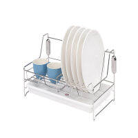 KWH-DROO7     Wall Dish  Rack With tray        Size  47 Cm.         ชั้นวางจาน แบบติดผนัง พร้อมถาดรองน้ำ