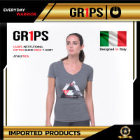 GR1PS LADIES INSTITUTIONAL COTTON BLEND MESH T-SHIRT  ATHLETICA เสื้อยืดยาวออกกำลังกาย สีเทา Size. M จาก Ai Company