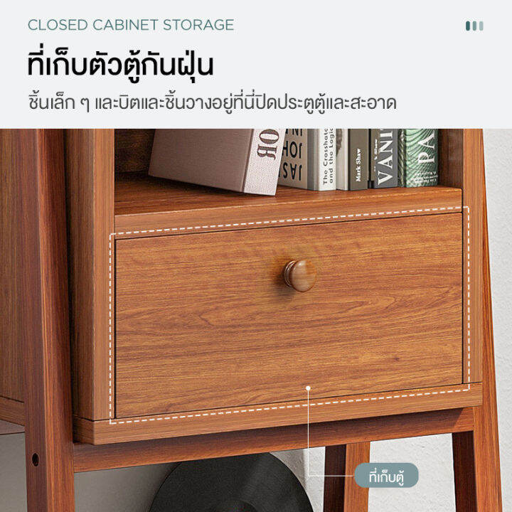 ชั้นวางหนังสือ-ห้องนั่งเล่น-ตู้หนังสือขนาดเล็ก-ตู้เก็บของเรียบง่ายจากพื้นจรดเพดาน