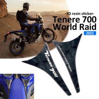 D สำหรับ Yamaha Tenere 700 World Raid 2022 3D แผ่นถังเชื้อเพลิงรถมอเตอร์ไซค์รูปลอกสติกเกอร์ตกแต่งฝาถังน้ำมัน