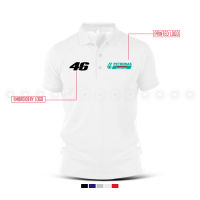 Polo T Shirt Sulam rona VR Valentino Rossi SRT Sepang Racing Team Yamaha Monster MotoGP Superbike Embroidery