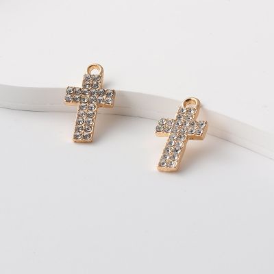 10pcs Crosses Charms Gold Color Pendants Religious For Making Necklace Earring Key Chains Handmade DIY Jewelry Findings DIY accessories and others