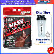 TẶNG BÌNH Sữa tăng cân tăng cơ cao cấp Mass Infusion của Nutrex bịch lớn