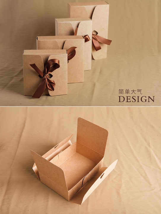 10pcs-ribbon-color-gifts-box-square-poket-with-cover-lid-hard-kraft-decor-red-package-box-kraft-paper-folding-birthday-boxy-bag