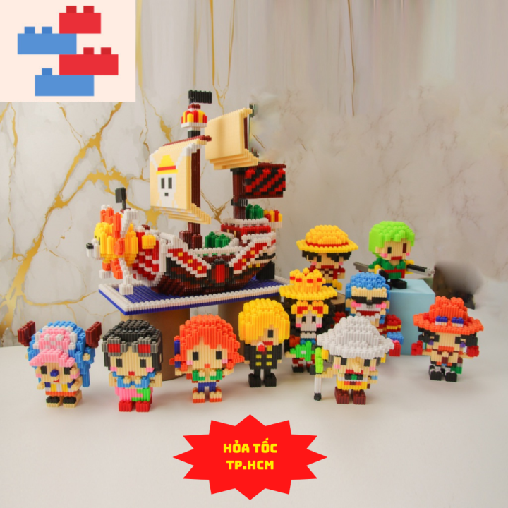 Lego Combo Full bộ 10 nhân vật One Piece, Tàu Cướp biển. Đồ Chơi Lắp ...