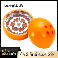 【พร้อม!】เครื่องบดสมุนไพร3ชั้น55มม. Dragon 4 Star Ball เครื่องเทศเครื่องบดโลหะผสมสังกะสีเครื่องบดมือโลหะ