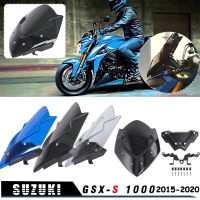 Allotmark GSXS1000 ABSกระจกรถจักรยานยนต์กระจกShieldสำหรับSuzuki GSX-S1000 GSXS 1000 2016 2017 2018 2019 GSXS1000แผ่นเบนทางลม (ควัน/ควันไฟ/Blue)