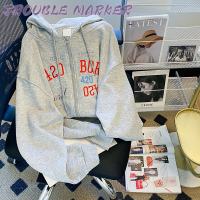 TroubleMaker เสื้อฮู้ด เสื้อแขนยาวอบอุ่น หลวมและสบาย แฟชั่น สบายๆ ทันสมัย วินเทจ WWY239345U 39Z230926