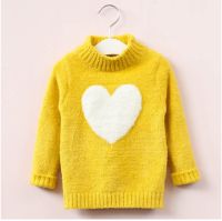 sweater girl 2019 winter long sleeve warm spring knitted baby girls sweater girls pullover top 4 8 years heart sweater girls