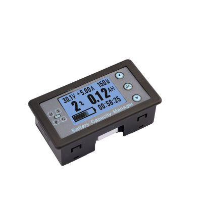 DC 8-120V Battery Monitor Coulomb Tester LCD Digital Voltmeter Ammeter ความจุไฟฟ้าเครื่องวัดแรงดันไฟฟ้าสำหรับ RV Solar Pan