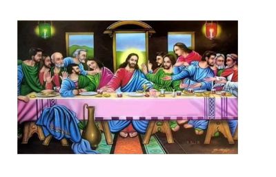 ใหม่เจาะรอบ5D DIY ภาพวาดเพชร "ศาสนาพระเยซูพระกระยาหารค่ำมื้อค่ำ" 3D เย็บปักถักร้อยปักครอสติ5D ตกแต่งบ้าน