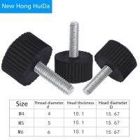 【cw】 Round Handle Bakelite Screw Adjustable Tightening Plastic Clamping Knob Industry Carbon M4 M5