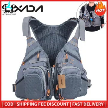 Fly Fishing Vest and Backpack Breathable Outdoor Fishing Safety