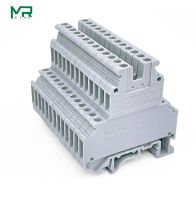 10PCS/ UKK3 DIN Rail Double Level Terminal Block 500V 25A 28-12AWG for wires connecting 10 bit connector bridge FBI 10-5