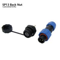 ❅◕ SP13 IP68 waterproof connector male plug female socket 1/2/3/4/5/6/7/9 pin panel Mount wire cable connector aviation plug