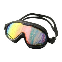 Goggles for Men Pool Sport Swim Eyewear with Earplugs Anti-fog Adult Outdoor Diving Glasses