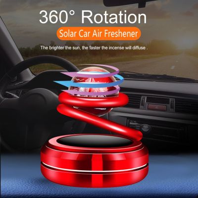 【DT】  hotSolar Car Air Freshener Interstellar Rotation Fragrance Car Flavoring Interior Accessories Mens And Womens  Perfume Diffuser