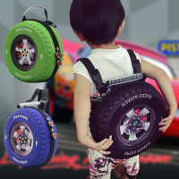 Lovely Kids Small Backpack 3D Car Tire Children Schoolbag EVA Wheel Kindergarten Bag Age 3-5 Boy Girl Toddler Kawaii School Bag