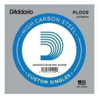 Daddario สายกีต้าร์ สายปลีก ขนาด 0.009 Plain Single String 0.009 รุ่น PL-009 (Pack of 5)