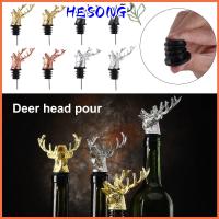 HESONG โลหะผสมสังกะสี Unique Stag เครื่องประดับคริสต์มาส หัวกวาง เครื่องเติมอากาศไวน์ เครื่องเทไวน์ จุกขวด เครื่องมือบาร์