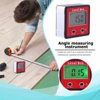 LCD Digital Inclinometer Level Protractor Angle Gauge Meter Bevel Level Magnetic Base Backlight LCD Display Angle Measurement