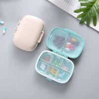 1pcs Mini 8 Grids Pill Case Pillbox 7 Days Weekly Medicine Tablet Dispenser Organizer Medical Kit Pill Storage Box Container Medicine  First Aid Stora