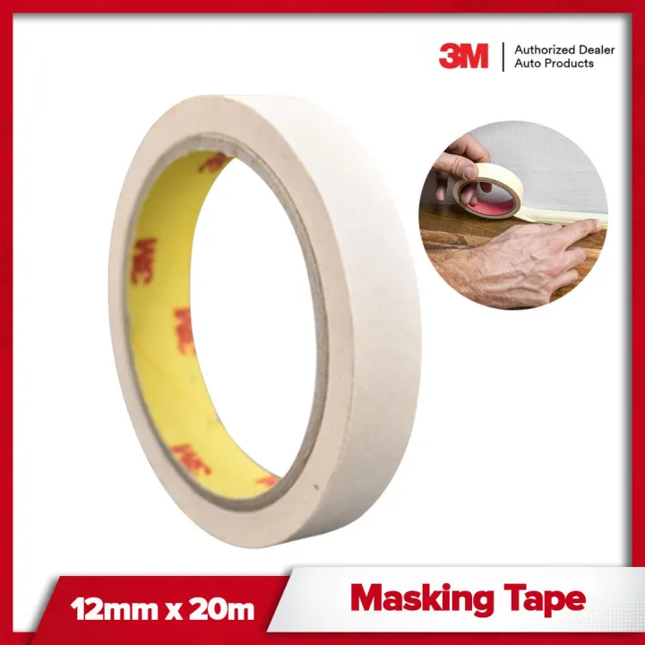 Thin Guideline Masking Tape 12mm x 20m 1 Roll for Room Painting | Lazada PH