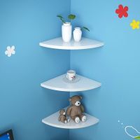 【YF】 Corner Wall Shelf Floating Shelves Bookshelf Mount Rack Organizer Wood Modern Holder Wooded Hanging Storage Wooden Mounting