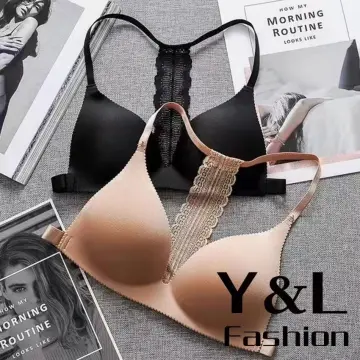 Seamless strapless push up korean bra non wire with skid invisible sexy  wireless bralette lingerie