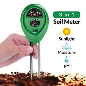 Soil pH Meter, 3-in-1 Soil Test Kit For Moisture, Light & pH, A Must Have  For Home And Garden, Lawn, Farm, Plants, Herbs & Gardening Tools