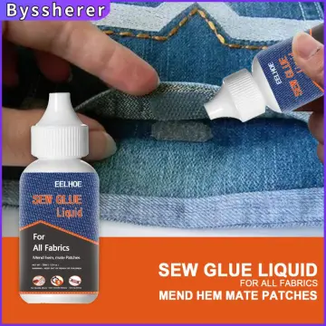 50ml PVC Clothing Repair Liquid Glue No Sew Fast Tack Instant Clothing Sew  Glue