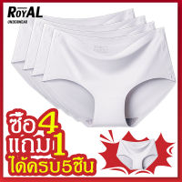 Royal Underwear[แพ็ค 5 ชิ้น] กางเกงในไร้ขอบ กางเกงในผู้หญิง รับประกันคุณภาพ ใส่สบาย ผ้านุ่มลื่น M-L-XL กางเกงในหญิงADBBA91