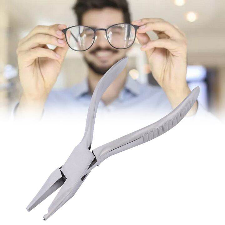 Eyeglasses Pliers Stainless Steel Nose Pad Plier Glasses Hand Repair Assembling & Adjusting