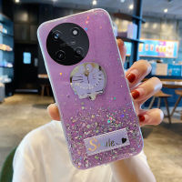 KOSLAM DingDong แมวเคสโทรศัพท์กากเพชรท้องฟ้าเต็มไปด้วยดวงดาวสำหรับ Realme 11 4G 5G 11X 11 Pro 11 Pro + C51 C53 C55 OPPO A38 4G A58 4G A78 4G A98 5G ดีไซน์ใหม่ Soft TPU คลังสินค้าพร้อมปลอกโทรศัพท์มือถือ