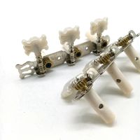 2X One Pair Guitar Tuning Pegs Machine Tuners White Machine Head for Classic Guitar Guitar Part Accessories