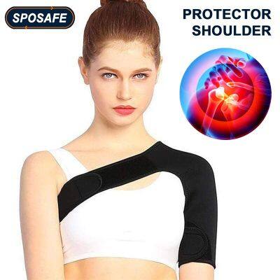 Adjustable Shoulder Stability Brace Light Breathable Neoprene Shoulder Support for Dislocated AC Joint,Labrum Tear,Shoulder Pain