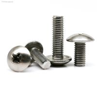 ✢✓☊ 1/10/50pcs M2 M2.5 M3 M4 M5 M6 M8 High Quality 304 A2 Stainless Steel JISB1111T Cross Phillips Truss Head Large Round Screw Bolt