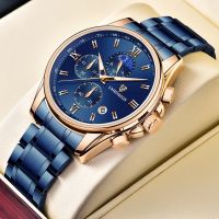 ZZOOI 2022 New LIGE Fashion Blue Mens Watches Top Brand Luxury Clock Sports Chronograph Waterproof Quartz Watch Men Relogio Masculino