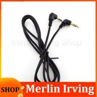 Merlin Irving Shop 0.5m/1m 3.5mm Male to Male Connector Extension Cable 90 Degree Angle for Car AUX Speaker Stereo Audio Wire