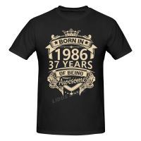 Born In 1986 37 Years Of Being Awesome 37Th Birthday T Harajuku Tshirt Graphics