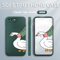 เคส iPhone 8 Plus Case Cartoon Goose Soft TPU สแควร์ซอฟต์ซิลิคอนฟูลเฮาส์ป้องกันการกระแทก ฝาหลังยางกันกระแทก