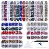 【hot sale】 ✇ B50 Nail decoration 12-cell rhinestone 1500pcs with tool DIY set nail accessories美甲