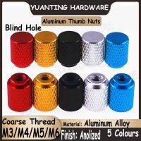 5Pcs M3 M4 M5 M6 Aluminum Hatching Knurled Thumb Nut Blind Hole Extended and Heighten Hand Tighten 3D Printer Curtain Wall Nuts