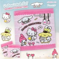 iBiley ผ้าเช็ดหน้า Size 12x12 นิ้ว MixCharacters  (Handkerchief) ลายลิขสิทธิ์แท้ 100% ผ้าขนหนู ผ้าเช็ดหน้า ลายซานริโอ Sanrio towel