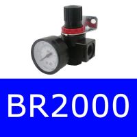 LJLJ-Free Shipping Br200 Br3000 Br4000 Air Pressure Regulator 1/4quot; 3/8quot; 1/2quot;bspt With Gauge And Bracket Pressure Relief Valve