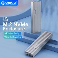 ORICO M.2อลูมิเนียมอัพเกรด NVMe SSD Enclosure 10Gbps PCIe Type C M2กรณี SSD คีย์ NVMe M เคสโซลิดสเตทไดรฟ์รองรับ UASP