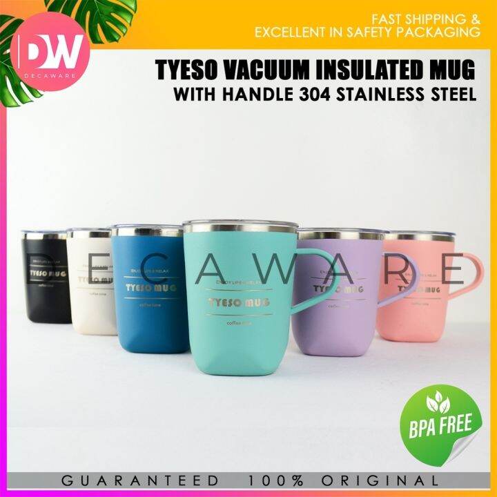 Original Tyeso Vacuum Insulated Thermoflask Coffee Mugs With Handle Double Wall Cups 260ML/300ML