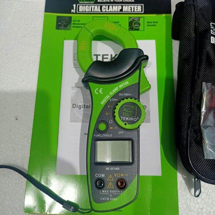 DIGITAL CLAMP METER TEKIRO TEKIRO TANG AMPERE MSDC1905 ALAT CEK ARUS