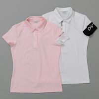 U ✱♦ Golf t-shirt womens short-sleeved quick-drying golf clothes slim thin section summer clothing elastic Korean version black powder white Korea original J.Lindeberg¯ANEW¯DEFREEDOM¯Pearl Harbor¯